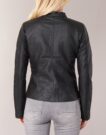 Chaqueta de cueroelle Only BANDIT Chaquetas negras cuero Mujer - 5
