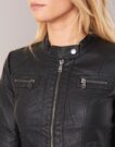 Chaqueta de cueroelle Only BANDIT Chaquetas negras cuero Mujer - 6
