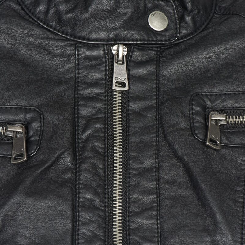 Chaqueta de cueroelle Only BANDIT Chaquetas negras cuero Mujer - 7