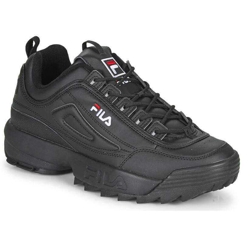 Fila DISRUPTOR LOW Schwarze Herren-Sneaker - Gr&ouml;&szlig;e 1