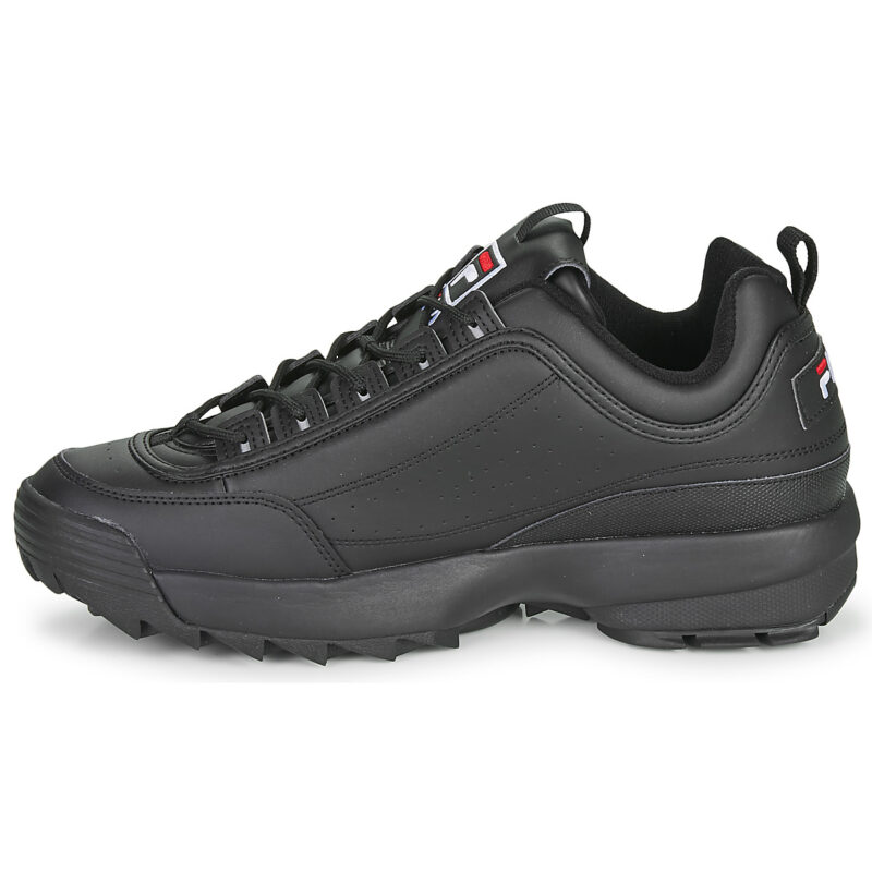 Fila DISRUPTOR LOW Schwarze Herren-Sneaker - Gr&ouml;&szlig;e 4