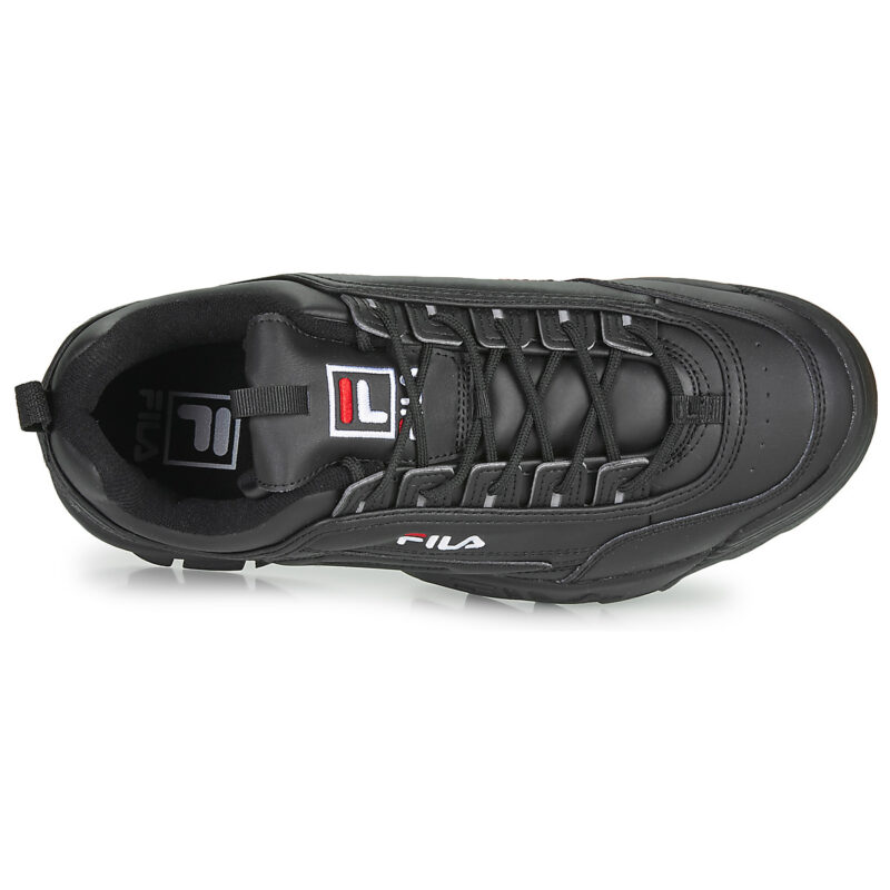 Fila DISRUPTOR LOW Schwarze Herren-Sneaker - Gr&ouml;&szlig;e 6