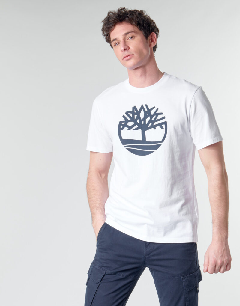 T-shirt Timberland SS KENNEBEC RIVER BRAND TREE TEE Bianco T-shirt maniche corte Uomo - 2