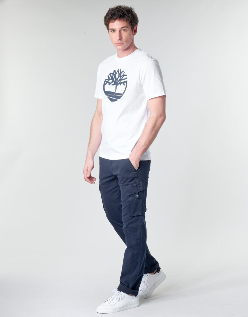 T-shirt Timberland SS KENNEBEC RIVER BRAND TREE TEE Bianco T-shirt maniche corte Uomo - 3