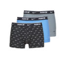 B&oacute;xer Nike EVERYDAY COTTON STRETCH X3 Negro para hombre - 1