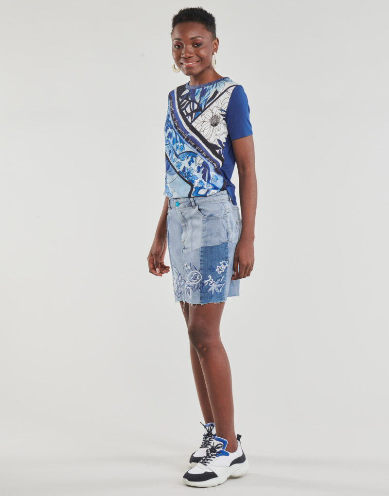 Gonne corte  Desigual  BE BLUE  Blu Gonne corte Donna - 3