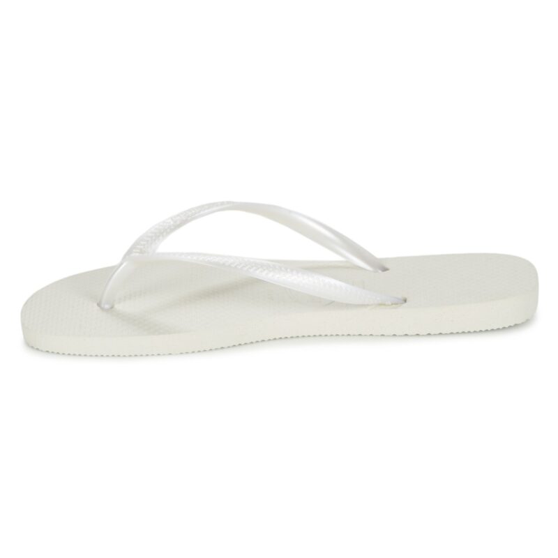 Havaianas Chanclas blancas delgadas para mujer - 4