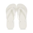 Havaianas Chanclas blancas delgadas para mujer - 6