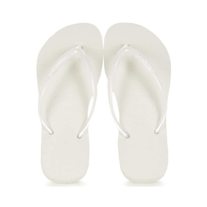 Havaianas Chanclas blancas delgadas para mujer - 6