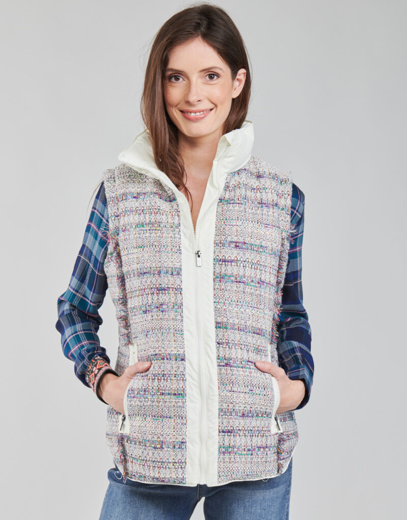 Chaqueta de plumas Desigual Chaquetas de plumas blancas para mujer STORNI - 5