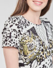 Abito corto Desigual WILD Bianco Abiti corti Donna - 5