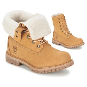 Timberland  AUTHENTICS TEDDY FLEECE WP FOLD DOWN  Beige -  Stivaletti Donna