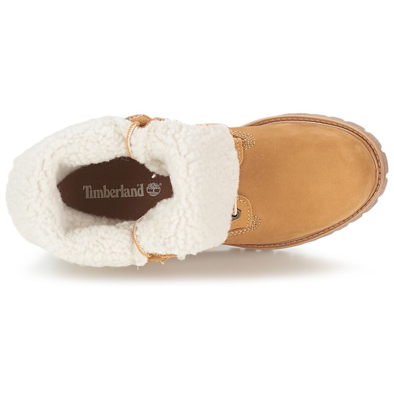 Timberland AUTHENTICS TEDDY FLEECE WP FOLD DOWN Beige Damen-Ankle-Boots - 6