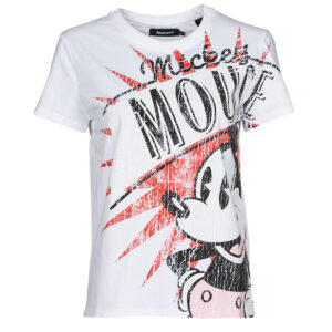 T-shirt  Desigual  TS_MICKEY BOOM  Bianco -  T-shirt maniche corte Donna