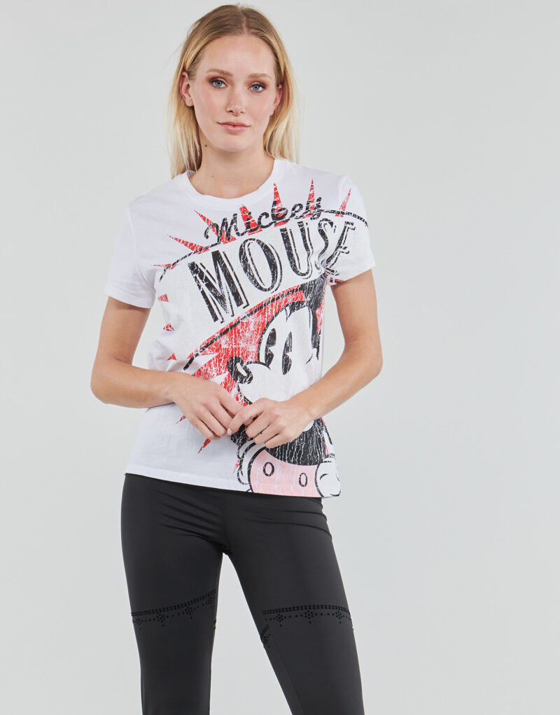 T-shirt Desigual TS_MICKEY BOOM Bianco T-shirt maniche corte Donna - 2