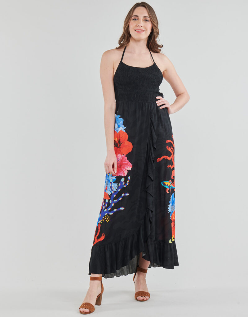 Habiller Desigual VEST_POMELO Noir Abiti Lunghi Donna - 2