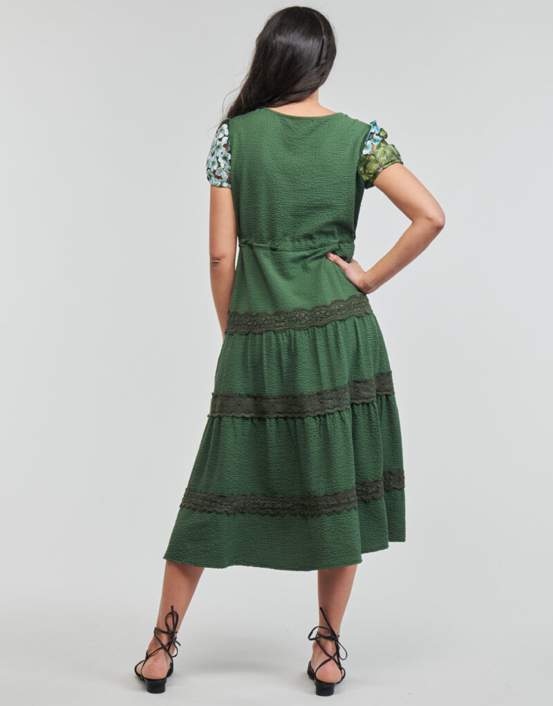 Habiller Desigual VEST_GINGY Verde Abiti Lunghi Donna - 4