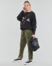 Pantalones fluidos / Pantalones bombachos Desigual PANT_MICKEY CAMO FLOWERS Kaki Pantalones fluidos / Pantalones bombachos Mujer - 3