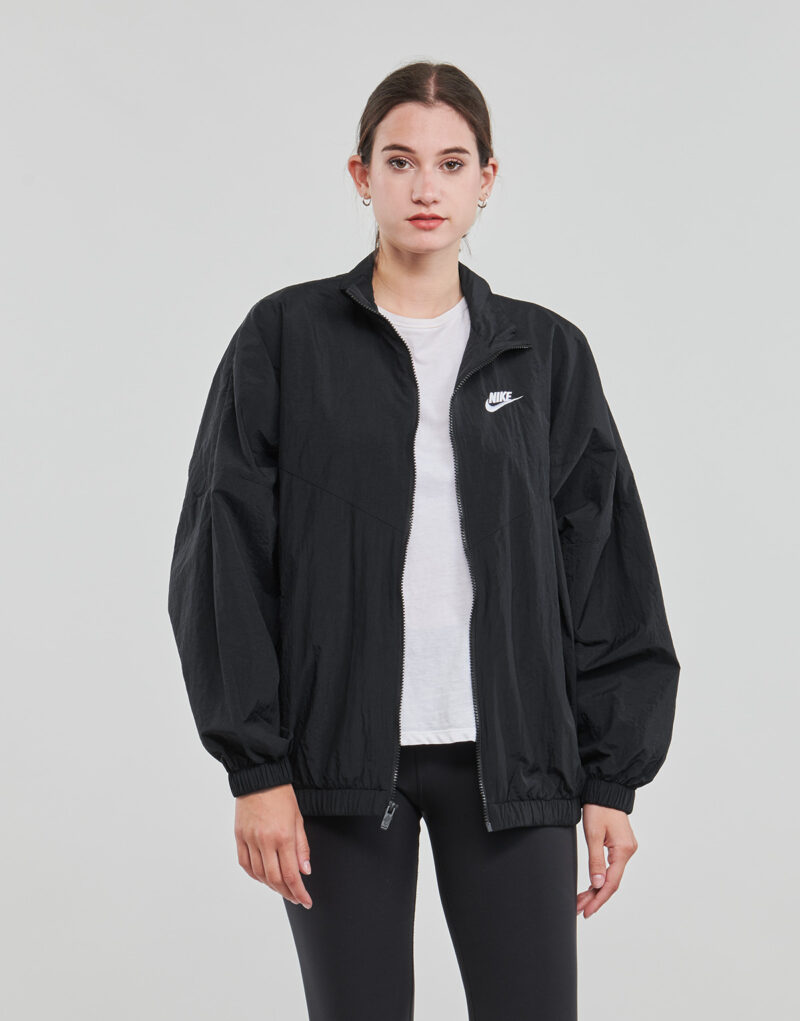 Nike ESSNTL WR WVN JKT Jacke Schwarz Damen Windjacke - 2