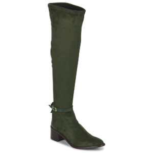 JB Martin  LAURA  Verde -  Stivali a metà coscia Donna