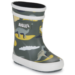 Stivali Aigle BABY FLAC PLAY2 Grigio - Stivali da pioggia Bambino