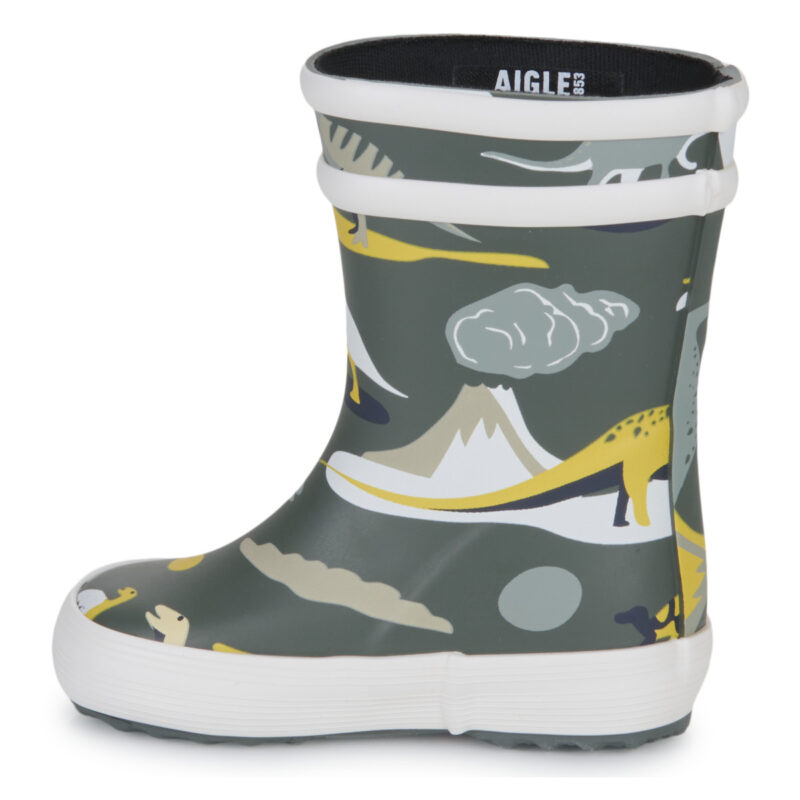 Aigle BABY FLAC PLAY2 Graue Regenstiefel f&uuml;r Kinder - 4
