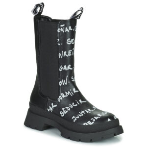 Desigual  SHOES CHELSEA HIGH LETTERING  Nero -  Stivaletti Donna