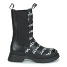 Desigual SHOES CHELSEA HIGH LETTERING Nero Stivaletti Donna - 2