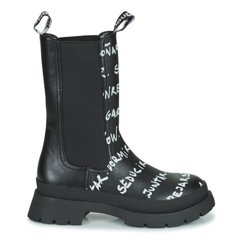 Desigual SHOES CHELSEA HIGH LETTERING Nero Stivaletti Donna - 2