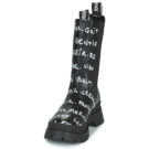 Desigual SHOES CHELSEA HIGH LETTERING Nero Stivaletti Donna - 3