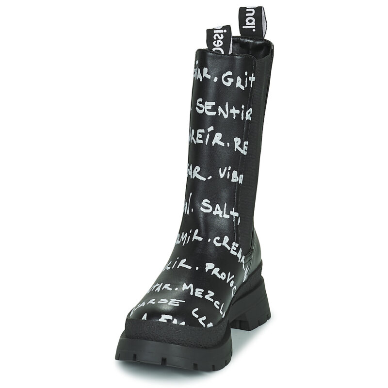 Desigual SHOES CHELSEA HIGH LETTERING Nero Stivaletti Donna - 3