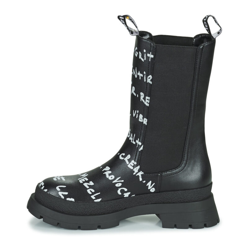 Desigual SHOES CHELSEA HIGH LETTERING Nero Stivaletti Donna - 4