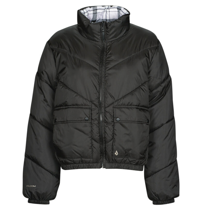 Volcom DOWN'N PUFF JACKET Black Down Jacket Women's Down Jackets - 1