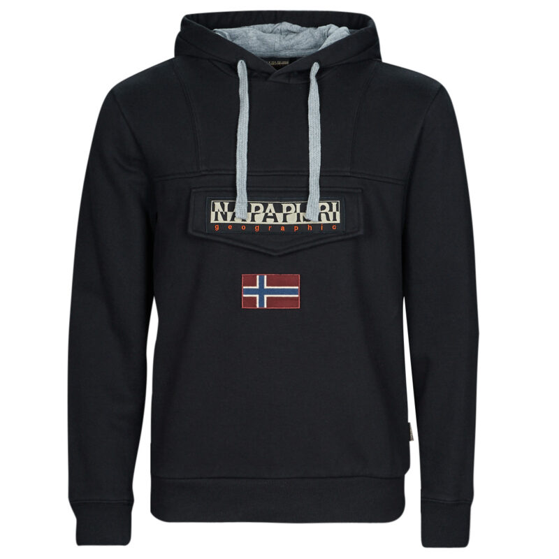 Napapijri BURGEE Black Hoodies Hoodies Men - 1