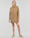 Abito corto  Vila  VICILIA ROLLNECK L/S KNIT TUNIC/SU  Beige Abiti corti Donna - 2