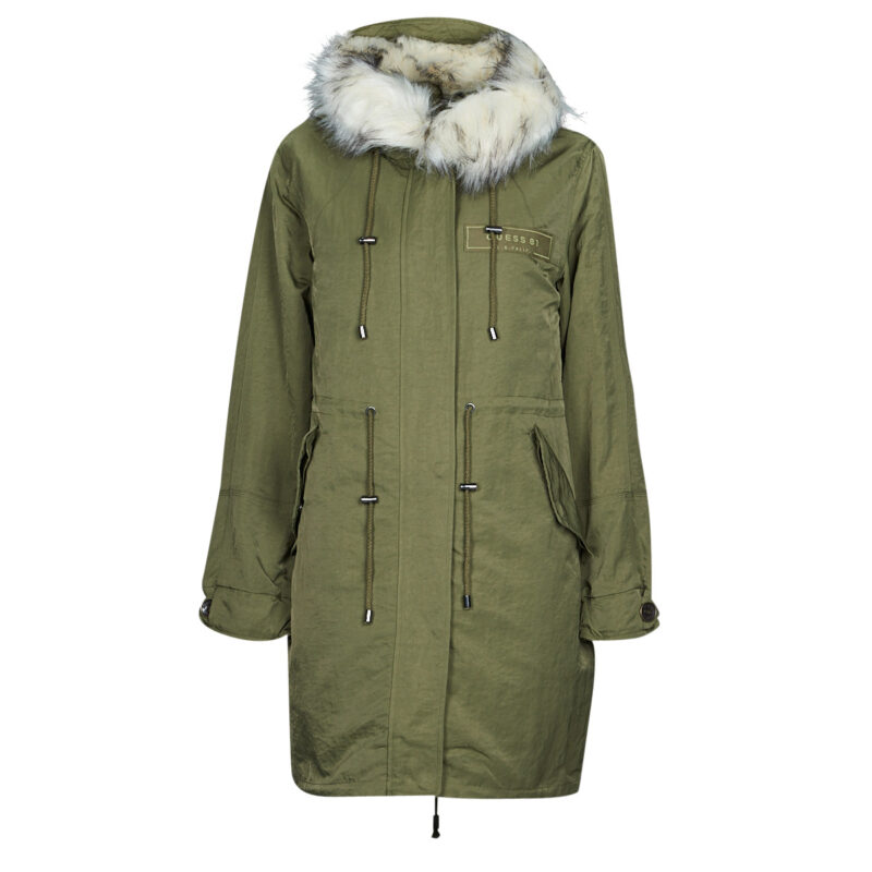 Parka Guess LENA PARKA Khaki Parka Women - 1