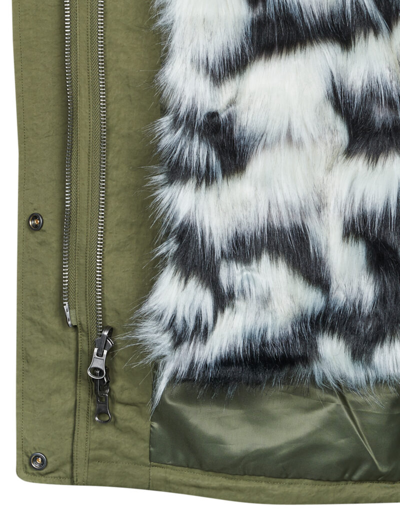 Parka Guess LENA PARKA Khaki Parka Women - 6