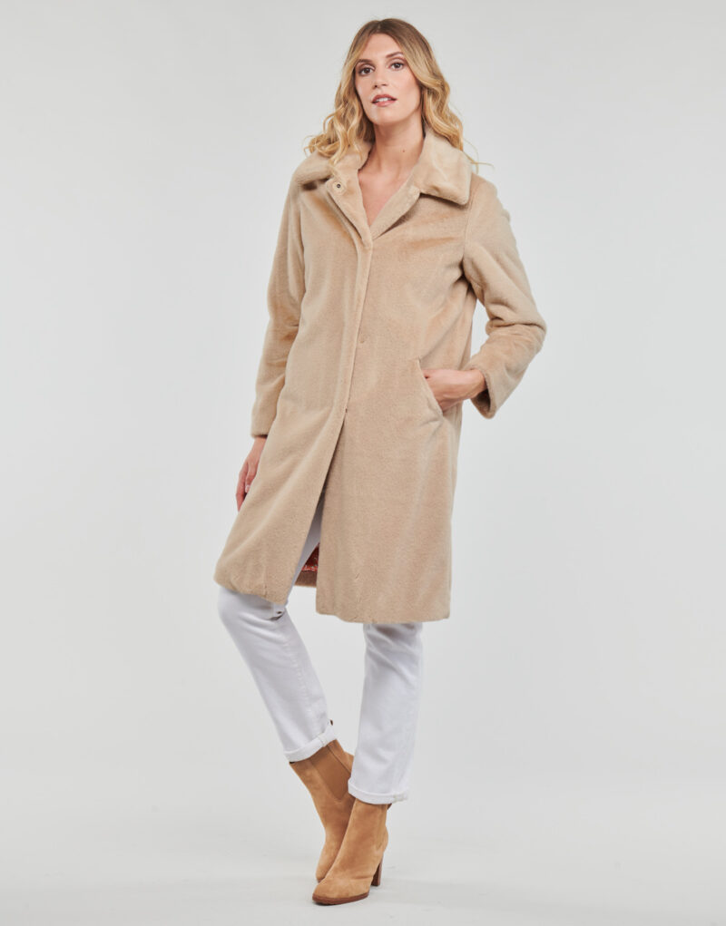 Coat Guess SIMONNE COAT Beige Coatelle Donna - 3