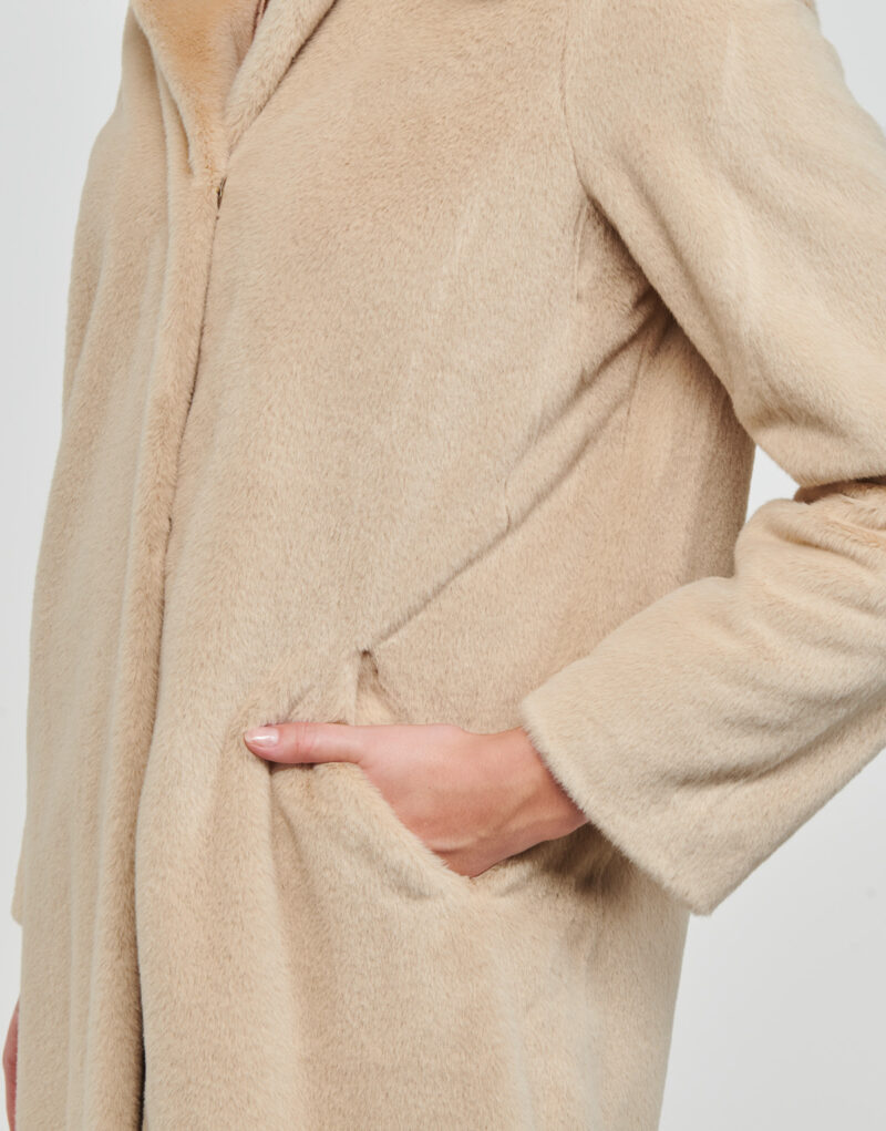 Coat Guess SIMONNE COAT Beige Coatelle Donna - 5