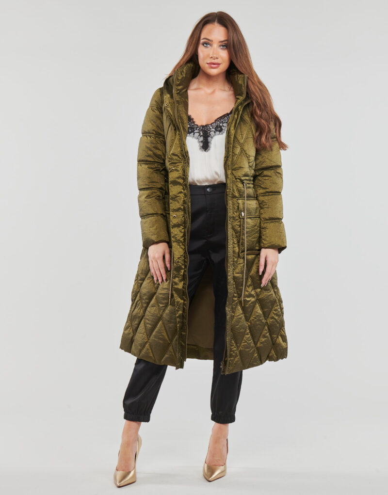 Piumino Guess LUCILLE JACKET Kaki Piumini Donna - 2