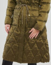 Piumino Guess LUCILLE JACKET Kaki Piumini Donna - 5