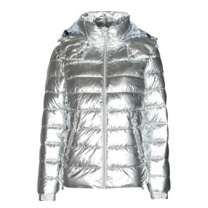 Piumino  Guess  FIORENZA JACKET  Grigio -   Piumini Donna