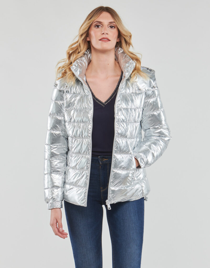 Piumino Guess FIORENZA JACKET Grigio Piumini Donna - 2