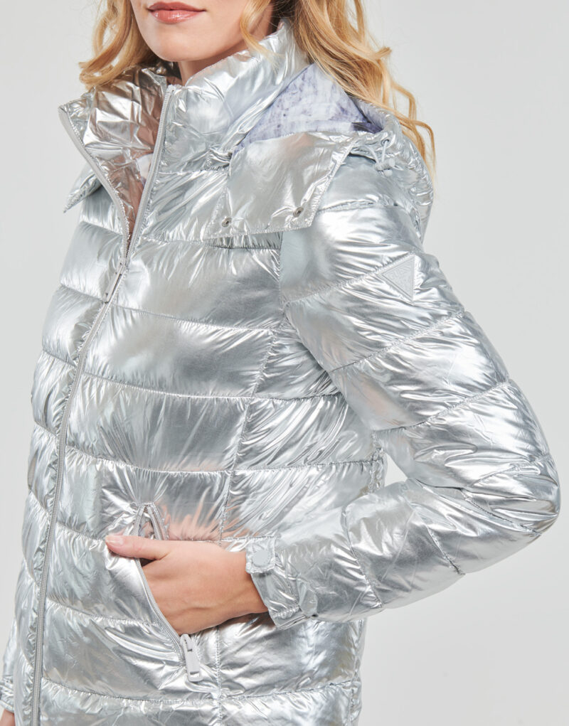Piumino Guess FIORENZA JACKET Grigio Piumini Donna - 5