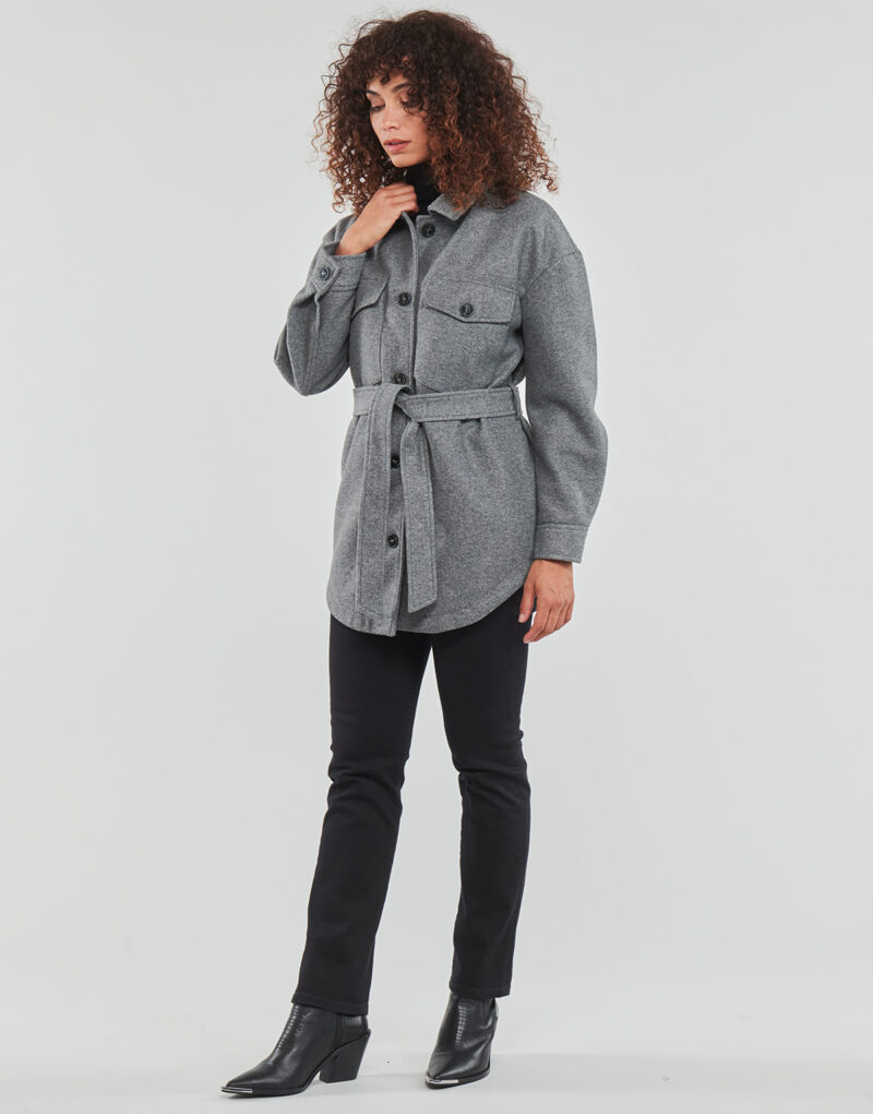Mantella Only ONLEMMA FREJA SHACKET OTW Grigio Mantelle Donna - 3