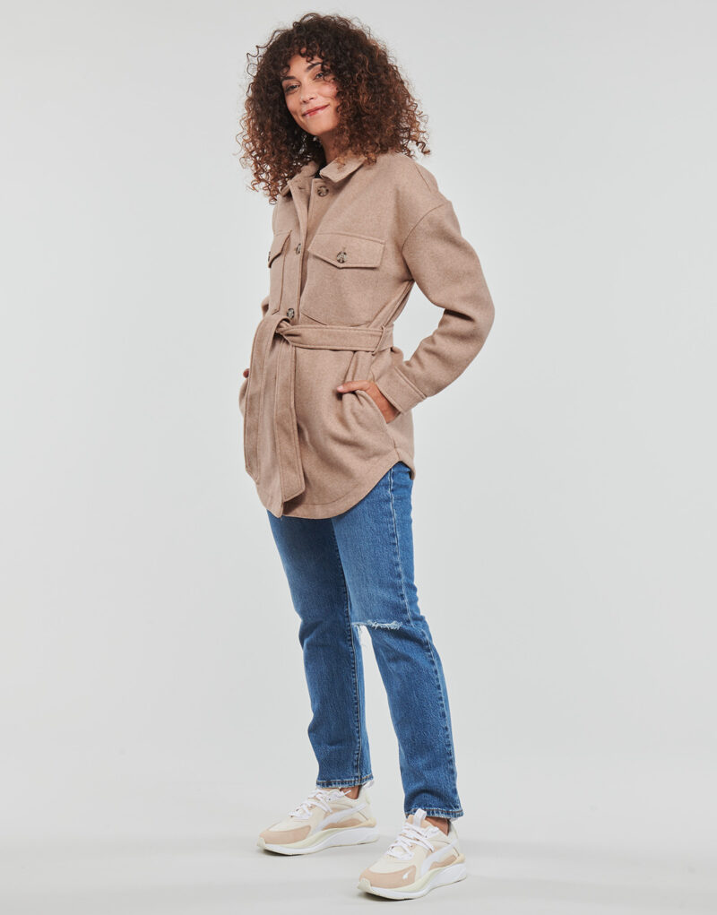Mantella Only ONLEMMA FREJA SHACKET OTW Marrone Mantelle Donna - 3