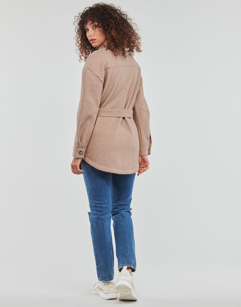 Mantella Only ONLEMMA FREJA SHACKET OTW Marrone Mantelle Donna - 4