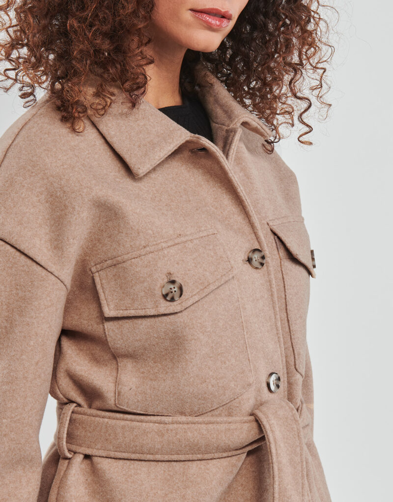 Mantella Only ONLEMMA FREJA SHACKET OTW Marrone Mantelle Donna - 5