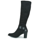 Otess / Zoï  12520-LICRA-ANIL-NOIR  Nero -  Stivali con tacco  Donna - 4