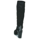 Otess / Zoï  12520-LICRA-ANIL-NOIR  Nero -  Stivali con tacco  Donna - 5